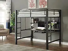 Avalon-Full-Workstation-Loft-Bed-Black-decoration